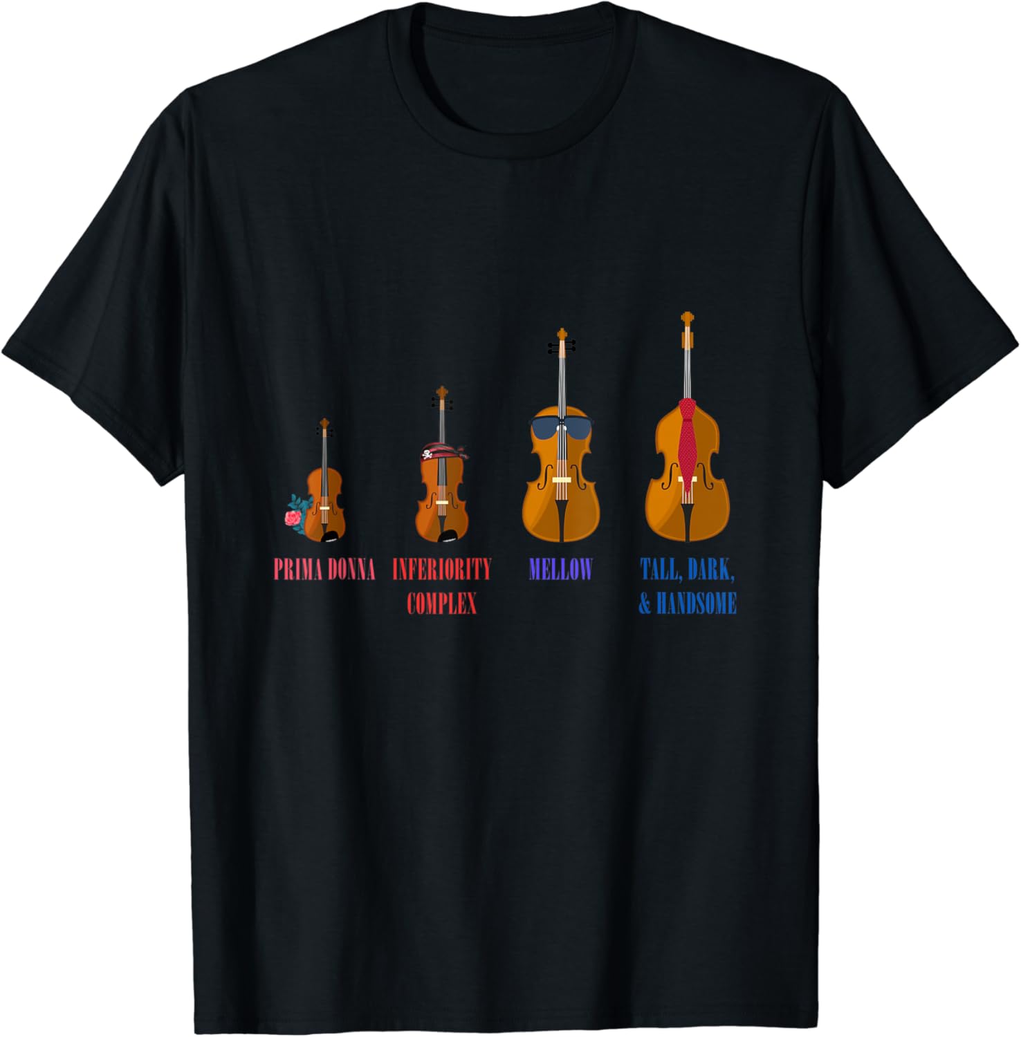 Funny Orchestra String Instruments TShirt Amazon.co.uk Fashion